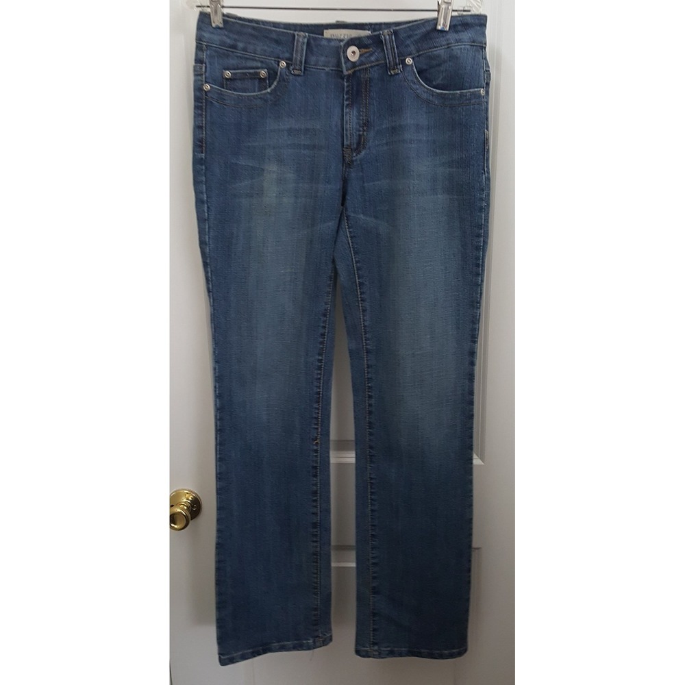 VTG Puzzle Classic Jeans Wear Woman's Size 9/10‎ Measure 32 x 32 Stretch